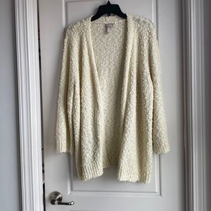 Chicos open front cardigan